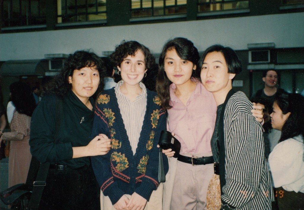 With Japanese students in Hong Kong
